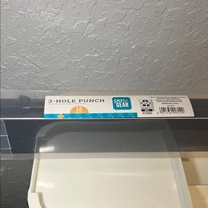 Black and White 3-Hole Punch